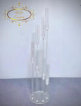 8 candle acrylic candle sticks