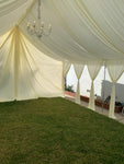 10x40 TENT FRAME AND DRAPING