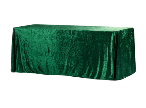 Emerald Green velvet table cloth